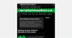Desktop Screenshot of fightingfantasycollector.co.uk