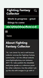 Mobile Screenshot of fightingfantasycollector.co.uk