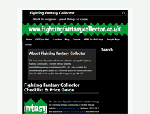 Tablet Screenshot of fightingfantasycollector.co.uk
